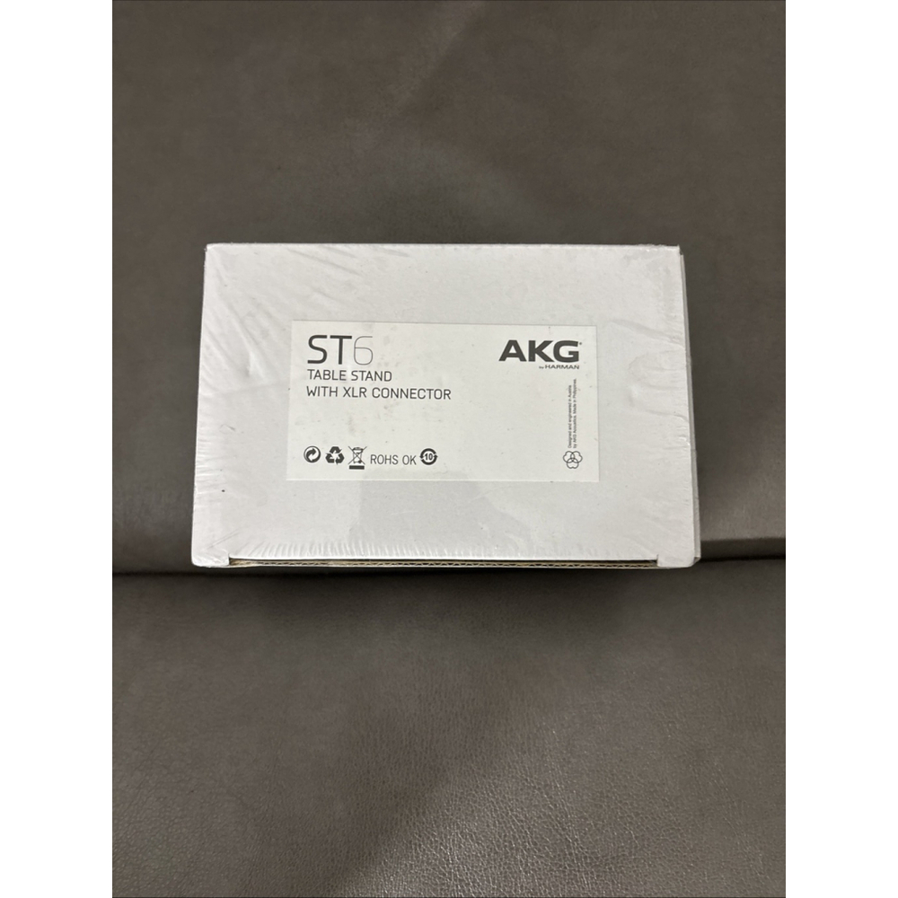 NEW AKG ST6, Tabletop Stand for 3 pin XLR Microphones Series DAC, DAM & DAM+
